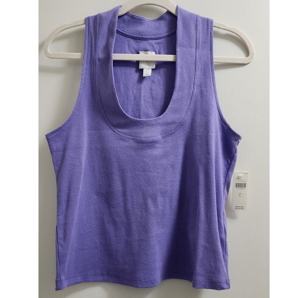 ANTHROPOLOGIE Maeve Scoop-Neck Racerback Tank - Picture 2 of 7